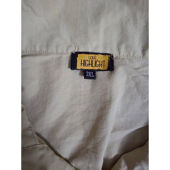 Love Hightlight Sleeveless Collared jumpsuit Tan XXX-Large A001337 - Picture 7 of 13